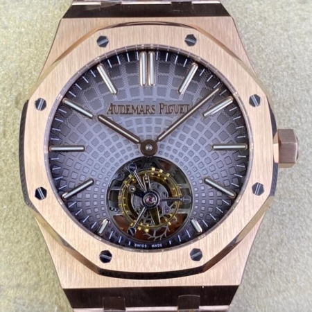 Audemars Piguet Replica - Royal Oak Rose Gold Dial Tourbillon