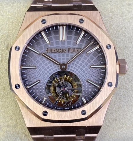 Audemars Piguet Replica - Royal Oak Rose Gold Dial Tourbillon