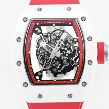 KV Factory Richard Mille 1:1 Replica RM055 V5 Red Rubber Strap