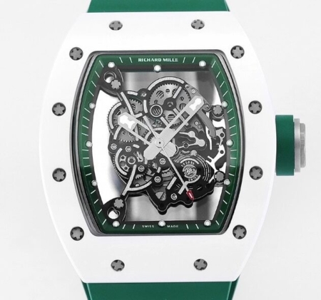 KV Factory 1:1 Replica Richard Mille RM055 V5 Green Rubber Strap