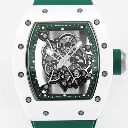 KV Factory 1:1 Replica Richard Mille RM055 V5 Green Rubber Strap