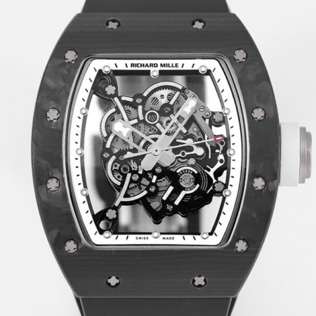 KV Factory Richard Mille Best Fake RM055 V5 White Dial Case2