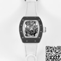 KV Factory Fake Richard Mille Watch RM055 V5 White Nylon Strap