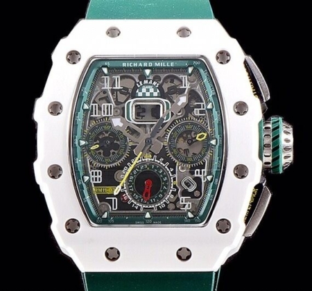 KV Factory Replica Richard Mille RM011-03 White Ceramic Case