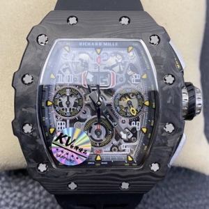 KV Factory Fake Richard Mille RM011 Carbon Fiber Watch Case