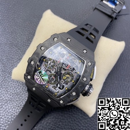KV Factory Fake Richard Mille RM011 Carbon Fiber Watch Case