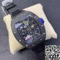 KV Factory Replica Richard Mille RM011 Blue Dial Carbon Fiber Watch Case
