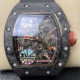 KV Factory Replica Richard Mille RM011 Red Dial Carbon Fiber Watch Case