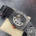 KV Factory Replica Richard Mille RM011 Red Dial Carbon Fiber Watch Case