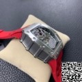 KV Factory Super Clone Richard Mille RM011 Red Rubber Strap