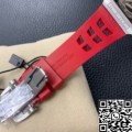 KV Factory Super Clone Richard Mille RM011 Red Rubber Strap