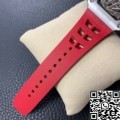 KV Factory Super Clone Richard Mille RM011 Red Rubber Strap