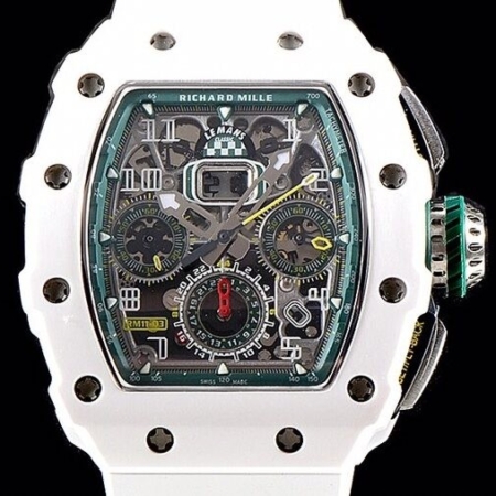 KV Factory Richard Mille Super Clone RM011 White Ceramic Case