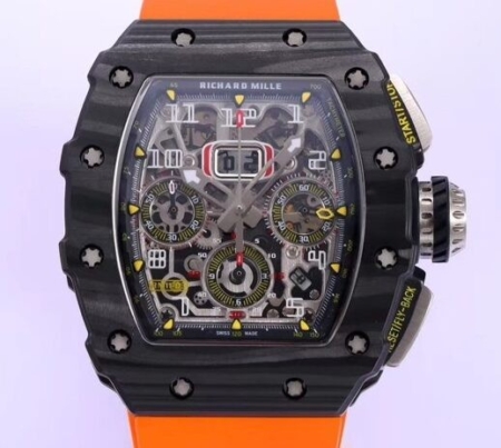 KV Factory Richard Mille Watch Replica RM011 Carbon Fiber Watch Case