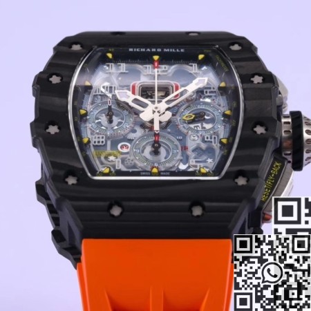 KV Factory Richard Mille Watch Replica RM011 Carbon Fiber Watch Case