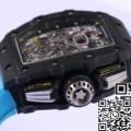 KV Factory Replica Richard Mille Watch RM011 Blue Rubber Strap