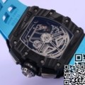 KV Factory Replica Richard Mille Watch RM011 Blue Rubber Strap