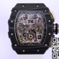 KV Factory Richard Mille Replica For Sale RM011 White Rubber Strap