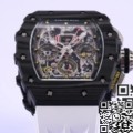 KV Factory Richard Mille Replica For Sale RM011 White Rubber Strap