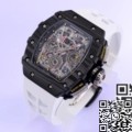 KV Factory Richard Mille Replica For Sale RM011 White Rubber Strap