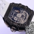 KV Factory Richard Mille Replica For Sale RM011 White Rubber Strap