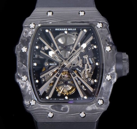 KV Factory Replica Richard Mille For Sale RM011 Tourbillon Series Carbon Fiber Watch Case