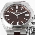 PPF Factory Fake Vacheron Constantin Watch Overseas 4500V Brown Rubber Strap