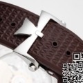 PPF Factory Fake Vacheron Constantin Watch Overseas 4500V Brown Rubber Strap