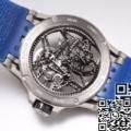 BBR Factory Fake Roger Dubuis Excalibur Spider RDDBEX0479 Tourbillon Blue Rubber Strap