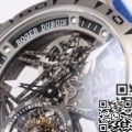 BBR Factory Fake Roger Dubuis Excalibur Spider RDDBEX0479 Tourbillon Blue Rubber Strap