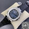 PPF Factory Fake Patek Philippe Watches Nautilus 5711 Blue Dial Belt Model