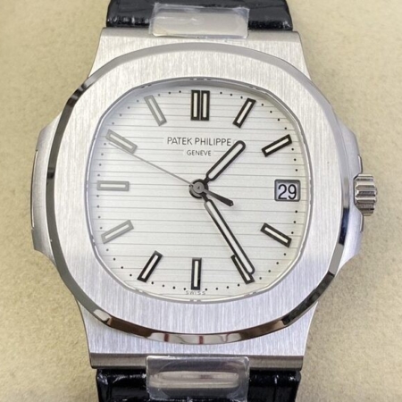 PPF Factory Patek Philippe Nautilus Replicas 5711 White Dial Belt Model