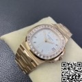 PPF Factory Replica Patek Philippe Watches Nautilus 5711 Rose Gold Watches Diamond Bezel