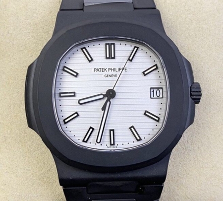 PPF Factory Custom Patek Philippe Fake Nautilus White Dial DCL Edition