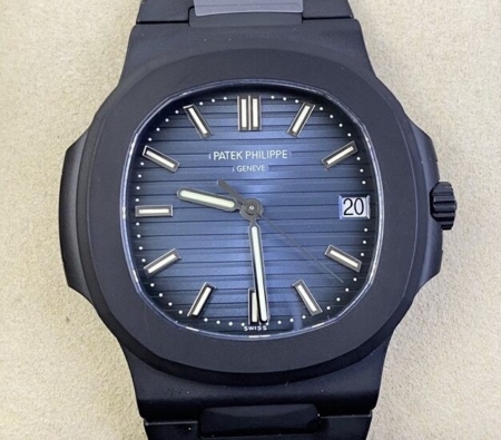 PPF Factory Custom Patek Philippe Fake Nautilus Blue Dial DCL Edition