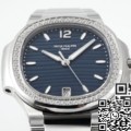 PPF Factory Patek Philippe Nautilus Replica 7118/1200A-001 Blue Dial Diamond Bezel