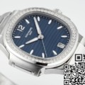 PPF Factory Patek Philippe Nautilus Replica 7118/1200A-001 Blue Dial Diamond Bezel