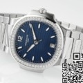 PPF Factory Patek Philippe Nautilus Replica 7118/1200A-001 Blue Dial Diamond Bezel