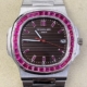 PPF Custom Patek Philippe Replica Nautilus 5711 Red Diamond Gemstone Watch