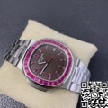 PPF Custom Patek Philippe Replica Nautilus 5711 Red Diamond Gemstone Watch