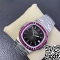 PPF Custom Patek Philippe Replica Watches Nautilus 5711 Red Diamond Black Dial Watch