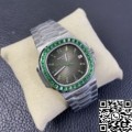 PPF Custom Patek Philippe Nautilus Replica 5711 Emerald Diamond Green Dial Watch