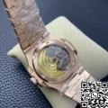 PPF Custom Patek Philippe Nautilus Replica 5711 Red Diamond Rose Gold Watch