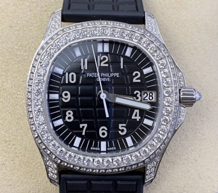 PPF Factory Patek Philippe Aquanaut Replica 5069G-001 Women’s Diamond Watch