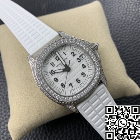 PPF Factory Replica Patek Philippe Watches Aquanaut 5069G-011 Women’s Diamond Watch