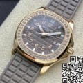 PPF Factory  Best Replica Patek Philippe Aquanaut 5068R Women’s Rose Gold Diamond Watch