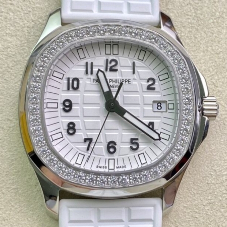PPF Factory Replica Patek Philippe Aquanaut 5067A-024 Women's Diamond Watch