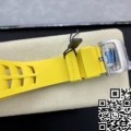 KV Factory Richard Mille For Sale RM011-03 Titanium Shell Yellow Rubber Strap