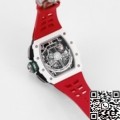 KV Factory Richard Mille Watch Replica RM11 White Ceramic Red Rubber Strap