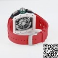 KV Factory Richard Mille Watch Replica RM11 White Ceramic Red Rubber Strap